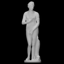 capitoline type Afrodita retrato cabeza escanear antiguo hembra diosa escultura estatua Adoración mármol desnudo 3d print model - Mito3D
