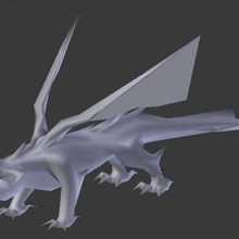 ancient dragon poly 3d print model - Mito3D