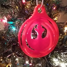 rebel alliance foldable spinable ornament christmas jedi seasonal starwars christmastree sith holiday rebels 3d print model - Mito3D