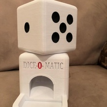 dice-o-matic dice games tower toy famil 3d print model - Mito3D