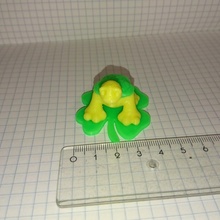 Tortuga fritz color contento año edición hoja trébol 3d print model - Mito3D