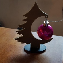Lun galán sapin decoración color original Navidad concurso petanca te couleur cadeau joyeux fixmydeco 3d print model - Mito3D