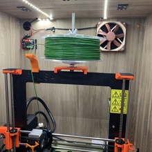 horizontal carrete soporte prusa impresoras portacarretes spooler filamento prusamk3 3d print model - Mito3D