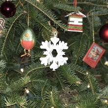 3d snowflake ornament christmasornament designchallenge 3d print model - Mito3D