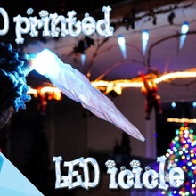 LED glaçons Noël décoration hiver neige glace cristal fête stalactite transparent translucide clair 3d print model - Mito3D