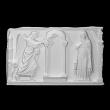 Annunciazione scansione decorazione Gesù scultura culto marmo religione Chiesa Maria sollievo Cristo cattolico altare vergine pastore 3d print model - Mito3D