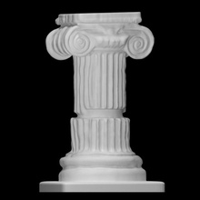 marble column temple artemis sardis scan ancient architecture decoration goddess pattern worship relief capital ionic 3d print model - Mito3D