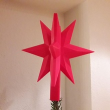 christmas tree star 3d print model - Mito3D