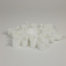 fiocco neve tealight titolare supporto giardino 3d print model - Mito3D