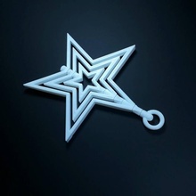 Spinnen Star Ornament 3d print model - Mito3D