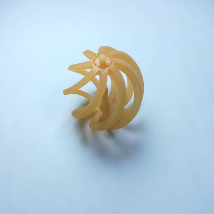 spinning nativity bulb ornament jewellery 3D print model - Mito3D