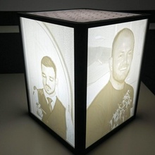lithopane lamp gift lamp lithopane 3d print model - Mito3D