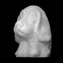 passerella souvenir cane scansione animale figura testa domestico statuetta 3d print model - Mito3D