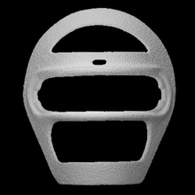 receptor máscara escanear pelota cara proteccion deporte béisbol liga nacional equipo magnesio 3d print model - Mito3D