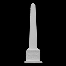 charles maranda Quercia obelisco scansione coppia famiglia sollievo lapide funerario deceduto stelle stome 3d print model - Mito3D