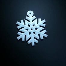 snowflake ornament 3d print model - Mito3D