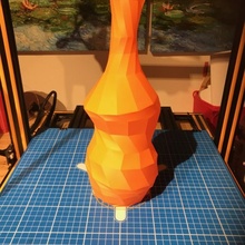 broken bottle vase poly & garden 3d print model - Mito3D