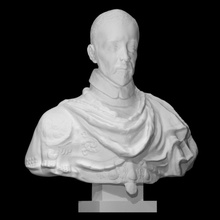 bust charles ix scan king man portrait sculpture marble 3d print model - Mito3D