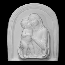 virgin child scan jesus madonna mary relief christ terracotta blessed 3d print model - Mito3D