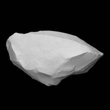 Roca núcleo escanear herramienta prehistórico fragmento homo paleolítico 3d print model - Mito3D