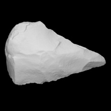 stone handaxe scan tool prehistoric fragment homo 3d print model - Mito3D
