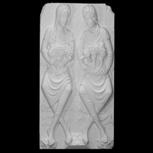 signe Lion RAM analyse décoration femelle Dame sculpture zodiaque marbre soulagement inscription 3d print model - Mito3D