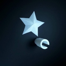 Noël étoile chaîne lumière topper myminifactory 3dwox sindoh fixmydeco décoration lumineuse 3d print model - Mito3D