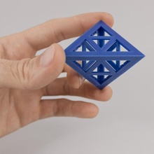 tetrahedrons folding polyhedra pyramid triangle geometry polygon triforce polyhedron tetrahedron 3d print model - Mito3D