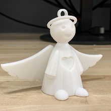 Noël ange ornement 3d print model - Mito3D