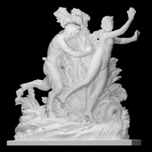 pan pursuing syrinx scan animal man mythology sculpture statue turtle vase water woman religion 3dprint satyr 3dscan grass heritage cultural muse bacchus 3d print model - Mito3D