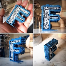 Steampunk carta jardim alfabeto 3d print model - Mito3D