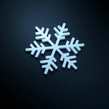 fiocco neve giardino Natale inverno 3d print model - Mito3D