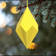 poligon t 1 Eğitim Noel geometrik ağaç çokgen dekor 3d print model - Mito3D