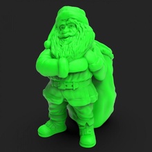 Papa Noel claus envase v3 Tienda Navidad regalo almacenamiento año 3d print model - Mito3D