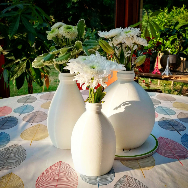 vases milk bottle & garden decoration pot vase decor deco homedecor flower homeandgarden soliflor tablevase table 3D print model - Mito3D