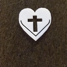 cross heart bible bookmark god jesus love jesusisking 3d print model - Mito3D