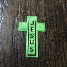 jesus cross bookmark christian god bible christ godloves 3d print model - Mito3D