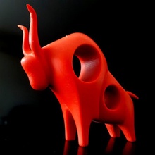 touro jardim animal arte vaca escultura matador 3d print model - Mito3D