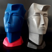 man head statue education bust modern manheadstatue 3d print model - Mito3D
