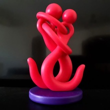 crochet amoureux jardin drôle l'amour décor amants 3d print model - Mito3D