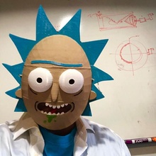 rick Sanchez maske Morty destek Kostüm oyunu Rickandmorty Rick 3d print model - Mito3D