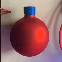 christmas ball cap free decoration easy fast hanger xmas repair sindoh 3d print model - Mito3D