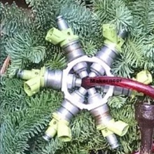 fuel injector snowflake christmas makerneer fixmydeco carmas 3d print model - Mito3D
