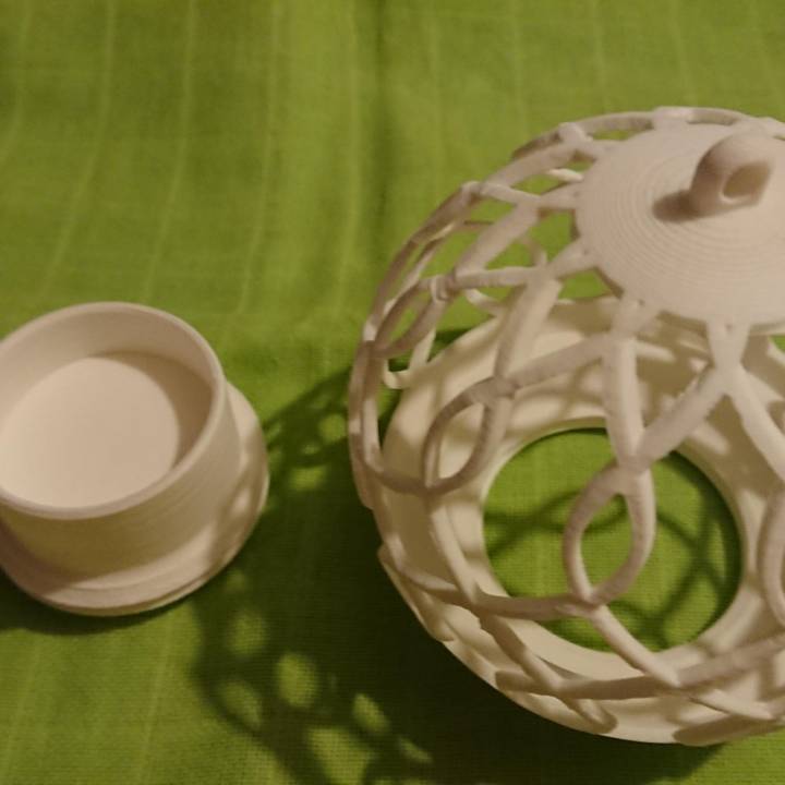 candle holder-tree ball christmas tree xmas 3D print model - Mito3D