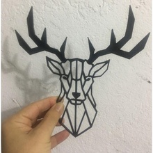deer wall art decoration christmas fixmydeco 3d print model - Mito3D