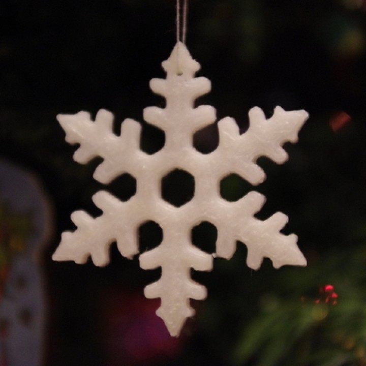 christmas snowflake decoration fixmydeco 3D print model - Mito3D