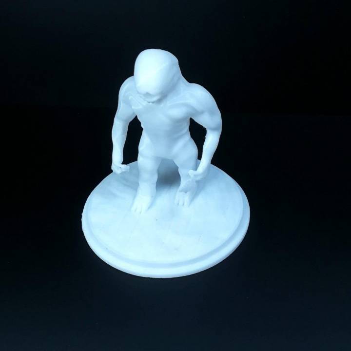 cinzento crianças imprimível estatuetas miniaturas monstro tampo mesa Morro silencioso greychildren 3D print model - Mito3D