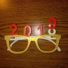 glasses year 2019 3d print model - Mito3D