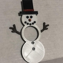 snowman paper napkin holder 3d print model - Mito3D