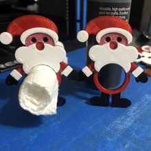 Noel Baba kağıt peçete Kulp destek 3d print model - Mito3D